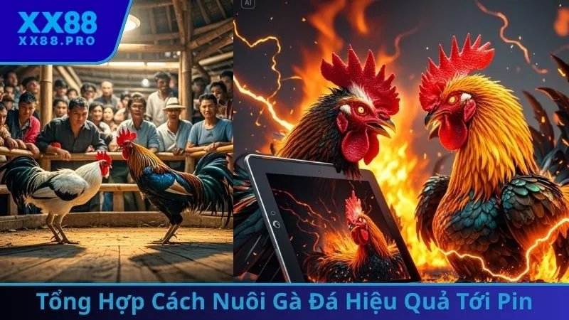 Tổng Hợp Cách Nuôi Gà Đá Hiệu Quả Tới Pin Cùng XX88